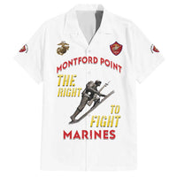 Montford Point Marines Family Matching Long Sleeve Bodycon Dress and Hawaiian Shirt The Right To Fight - White - Wonder Print Shop