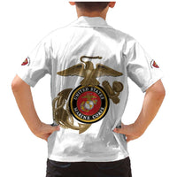 Montford Point Marines Family Matching Mermaid Dress and Hawaiian Shirt The Right To Fight - White - Wonder Print Shop