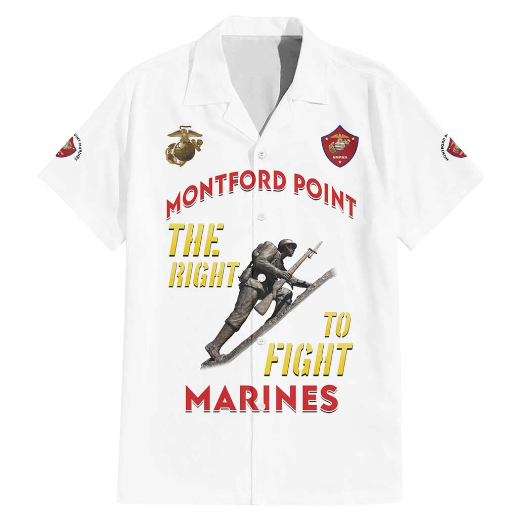 Montford Point Marines Family Matching Mermaid Dress and Hawaiian Shirt The Right To Fight - White - Wonder Print Shop