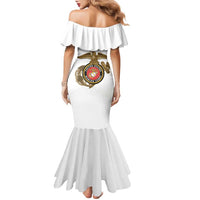 Montford Point Marines Family Matching Mermaid Dress and Hawaiian Shirt The Right To Fight - White - Wonder Print Shop