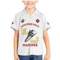 Montford Point Marines Family Matching Mermaid Dress and Hawaiian Shirt The Right To Fight - White - Wonder Print Shop