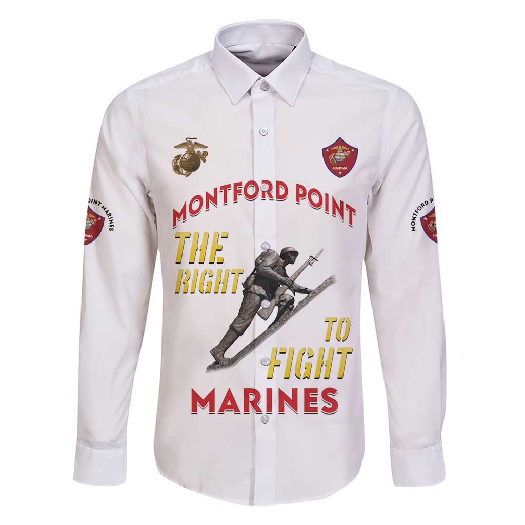 Montford Point Marines Family Matching Off Shoulder Maxi Dress and Hawaiian Shirt The Right To Fight - White - Wonder Print Shop