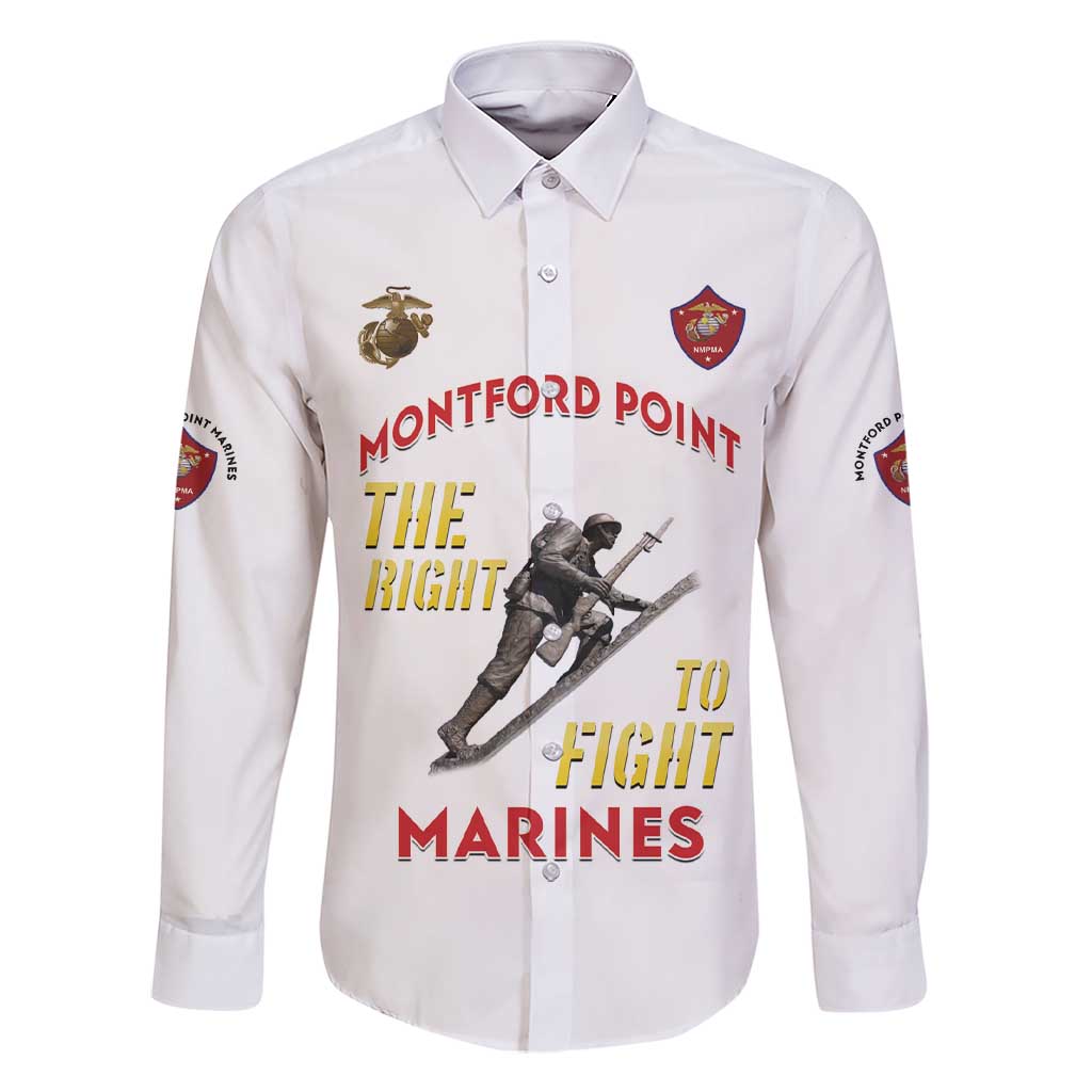 Montford Point Marines Family Matching Short Sleeve Bodycon Dress and Hawaiian Shirt The Right To Fight - White - Wonder Print Shop