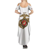 Montford Point Marines Family Matching Summer Maxi Dress and Hawaiian Shirt The Right To Fight - White - Wonder Print Shop