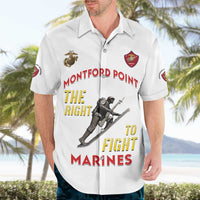 Montford Point Marines Hawaiian Shirt The Right To Fight - White - Wonder Print Shop