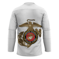 Montford Point Marines Hockey Jersey The Right To Fight - White - Wonder Print Shop