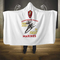 Montford Point Marines Hooded Blanket The Right To Fight - White - Wonder Print Shop