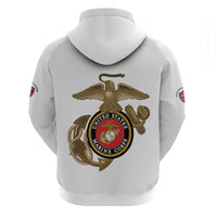Montford Point Marines Hoodie The Right To Fight - White - Wonder Print Shop