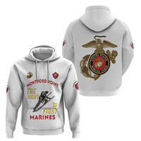 Montford Point Marines Hoodie The Right To Fight - White - Wonder Print Shop
