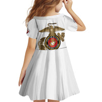 Montford Point Marines Kid Short Sleeve Dress The Right To Fight - White - Wonder Print Shop