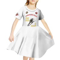 Montford Point Marines Kid Short Sleeve Dress The Right To Fight - White - Wonder Print Shop