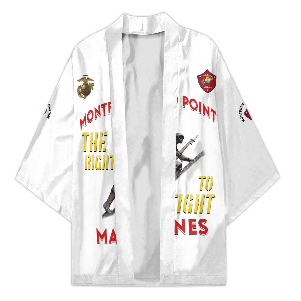 Montford Point Marines Kimono The Right To Fight - White - Wonder Print Shop
