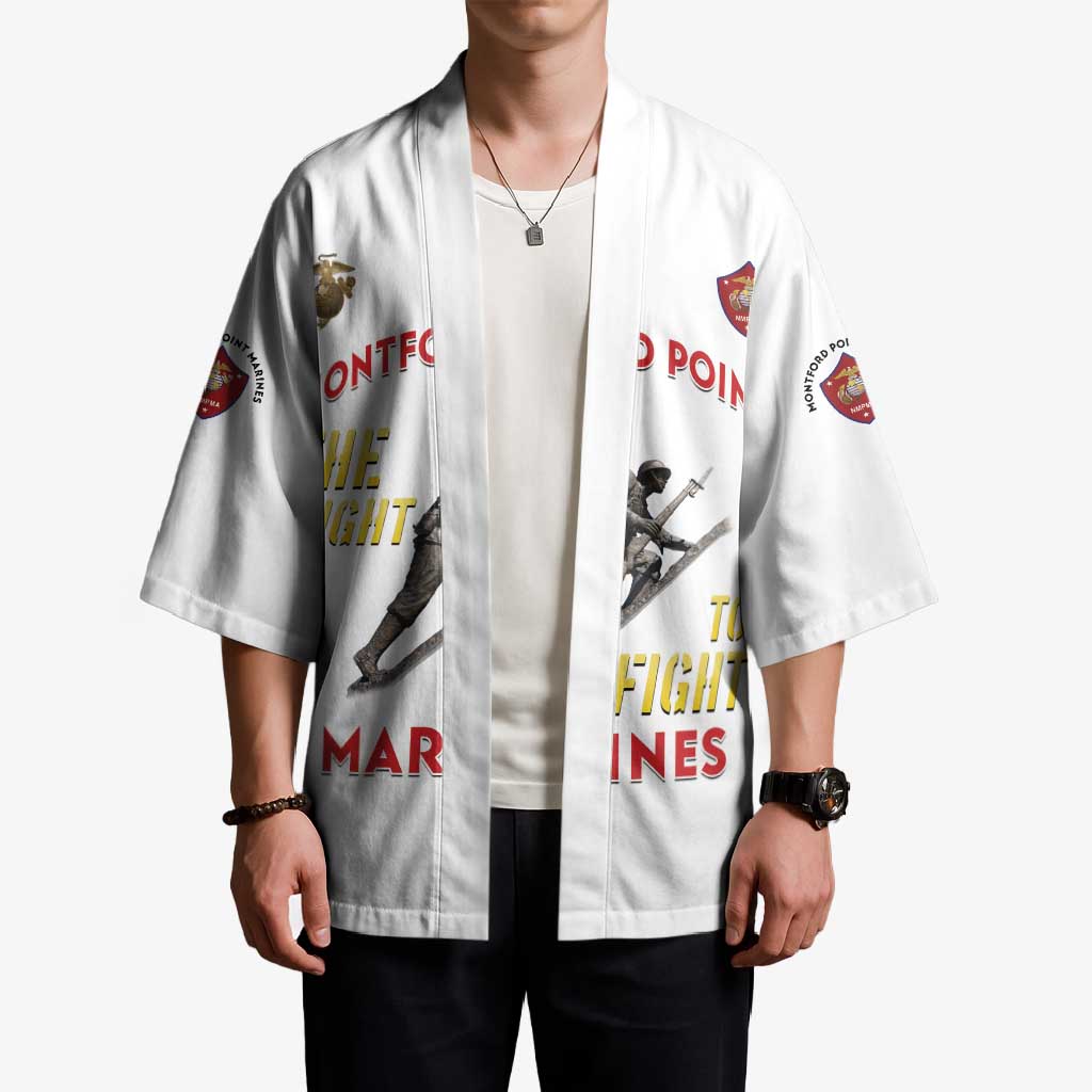 Montford Point Marines Kimono The Right To Fight - White - Wonder Print Shop