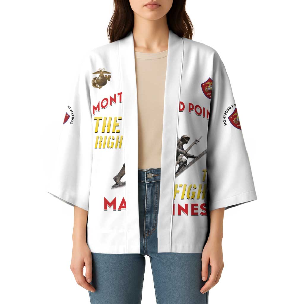 Montford Point Marines Kimono The Right To Fight - White - Wonder Print Shop