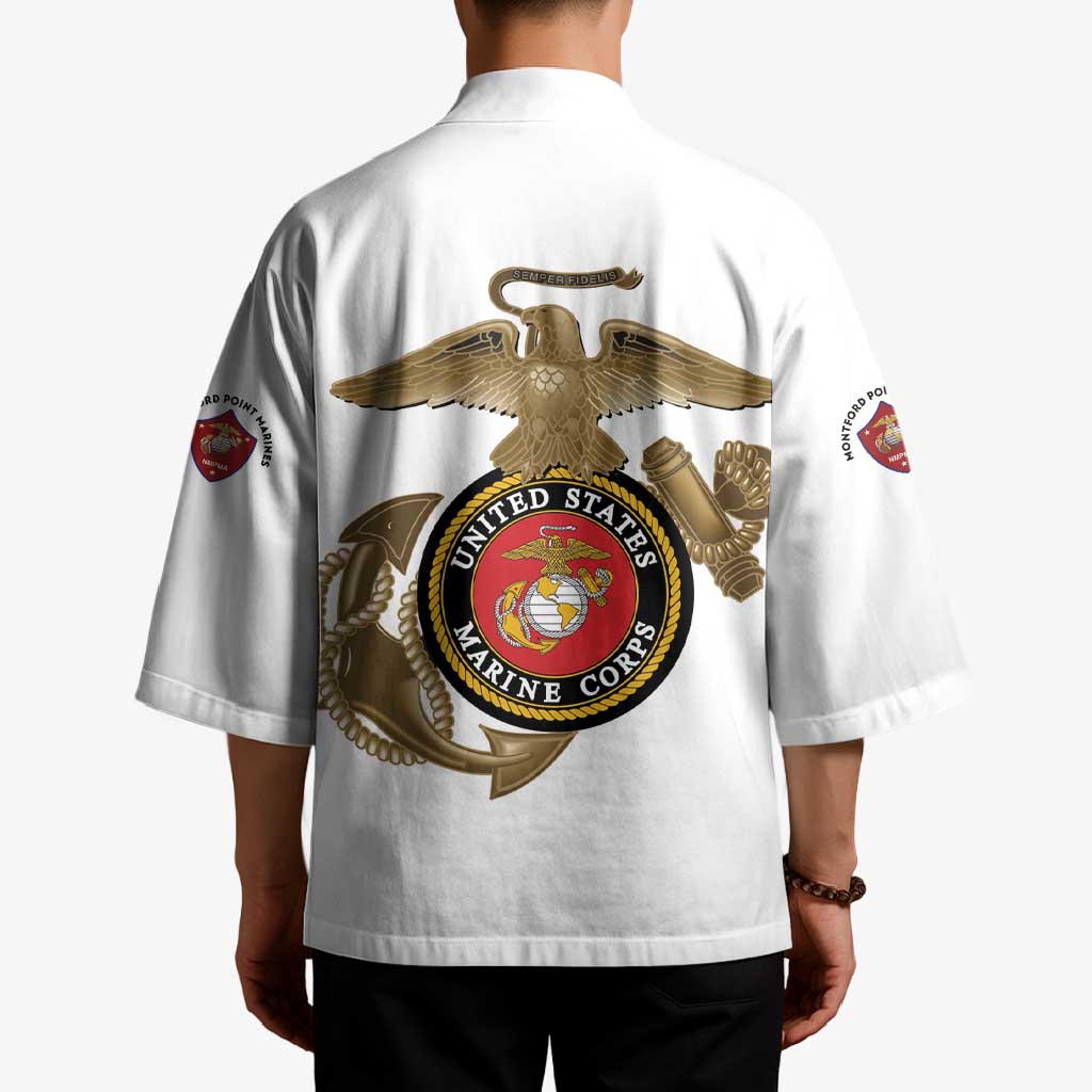 Montford Point Marines Kimono The Right To Fight - White - Wonder Print Shop