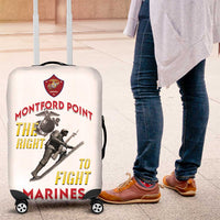 Montford Point Marines Luggage Cover The Right To Fight - White - Wonder Print Shop