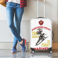 Montford Point Marines Luggage Cover The Right To Fight - White - Wonder Print Shop