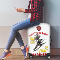 Montford Point Marines Luggage Cover The Right To Fight - White - Wonder Print Shop