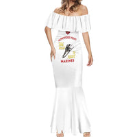 Montford Point Marines Mermaid Dress The Right To Fight - White - Wonder Print Shop