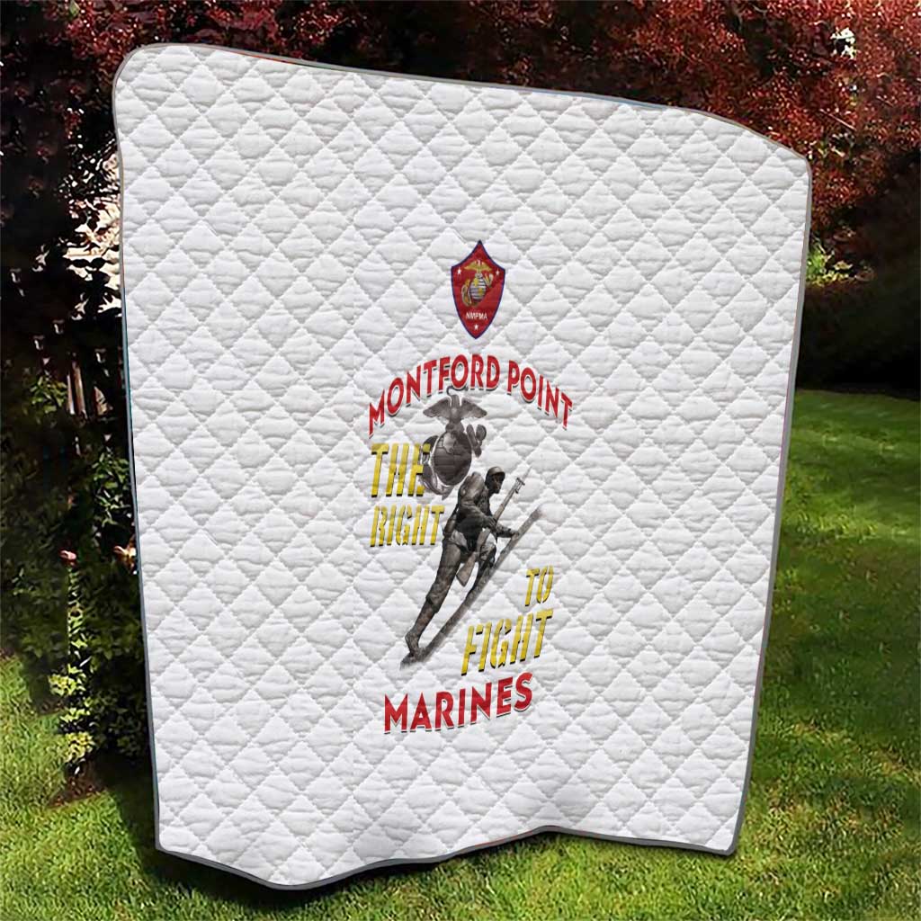 Montford Point Marines Quilt The Right To Fight - White - Wonder Print Shop