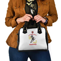 Montford Point Marines Shoulder Handbag The Right To Fight - White - Wonder Print Shop