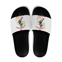 Montford Point Marines Slide Sandals The Right To Fight - White - Wonder Print Shop