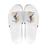 Montford Point Marines Slide Sandals The Right To Fight - White - Wonder Print Shop