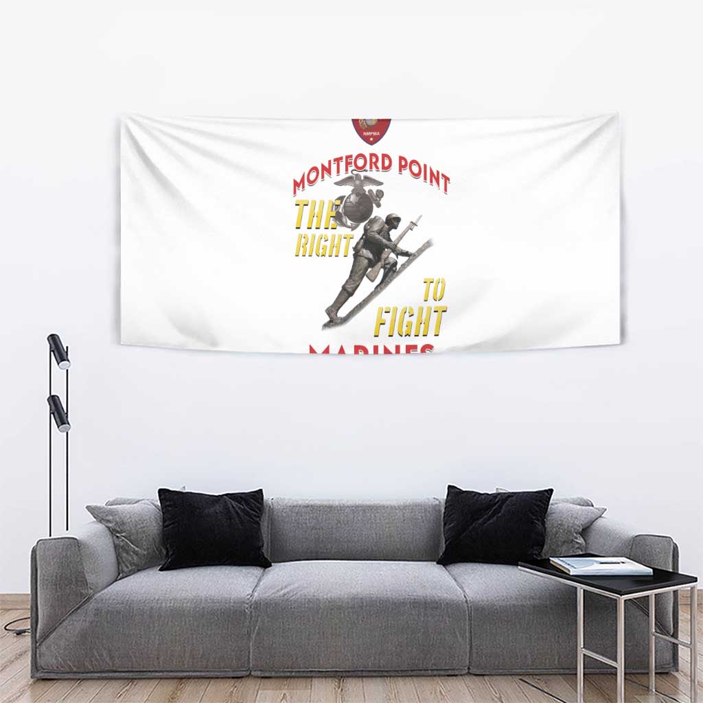 Montford Point Marines Tapestry The Right To Fight - White - Wonder Print Shop