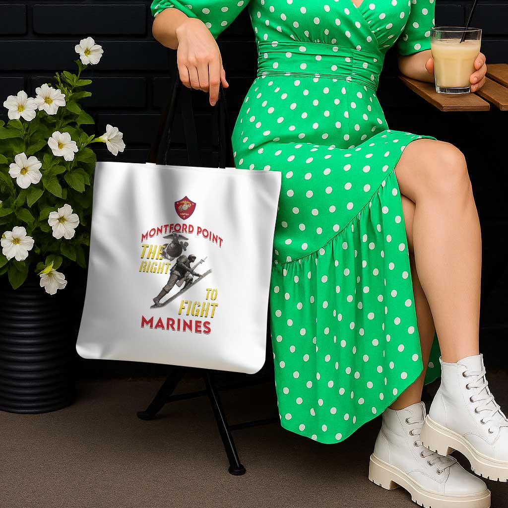 Montford Point Marines Tote Bag The Right To Fight - White - Wonder Print Shop