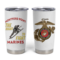 Montford Point Marines Tumbler Cup The Right To Fight - White - Wonder Print Shop