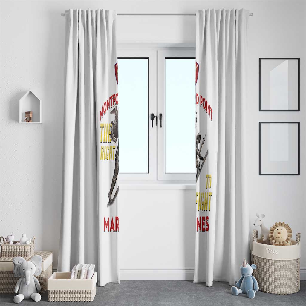 Montford Point Marines Window Curtain The Right To Fight - White - Wonder Print Shop