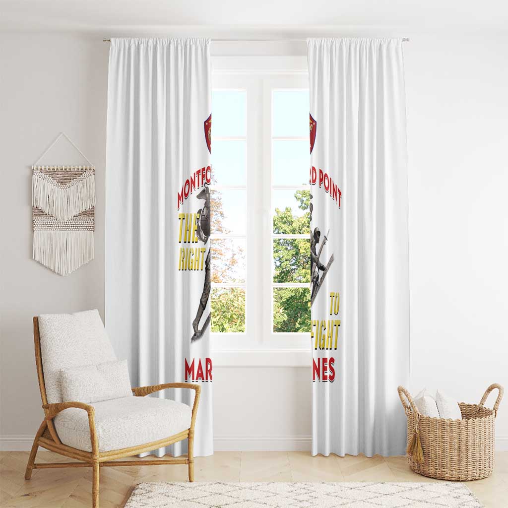Montford Point Marines Window Curtain The Right To Fight - White - Wonder Print Shop