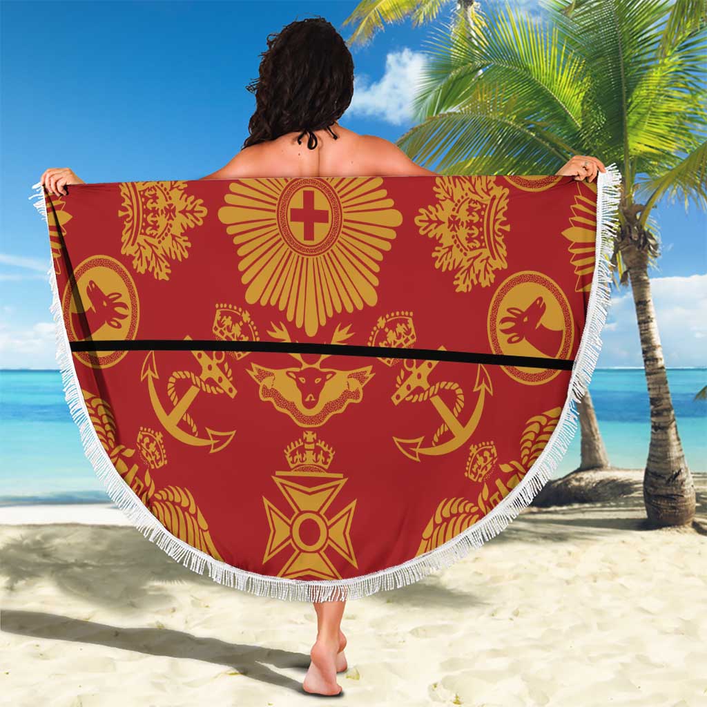 Lesotho Seanamarena Kharetsa Royal Red Beach Blanket Basotho Traditional Blanket Style - Wonder Print Shop