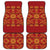 Lesotho Seanamarena Kharetsa Royal Red Car Mats Basotho Traditional Blanket Style - Wonder Print Shop