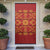 Lesotho Seanamarena Kharetsa Royal Red Door Cover Basotho Traditional Blanket Style - Wonder Print Shop