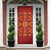 Lesotho Seanamarena Kharetsa Royal Red Door Cover Basotho Traditional Blanket Style - Wonder Print Shop