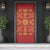 Lesotho Seanamarena Kharetsa Royal Red Door Cover Basotho Traditional Blanket Style - Wonder Print Shop