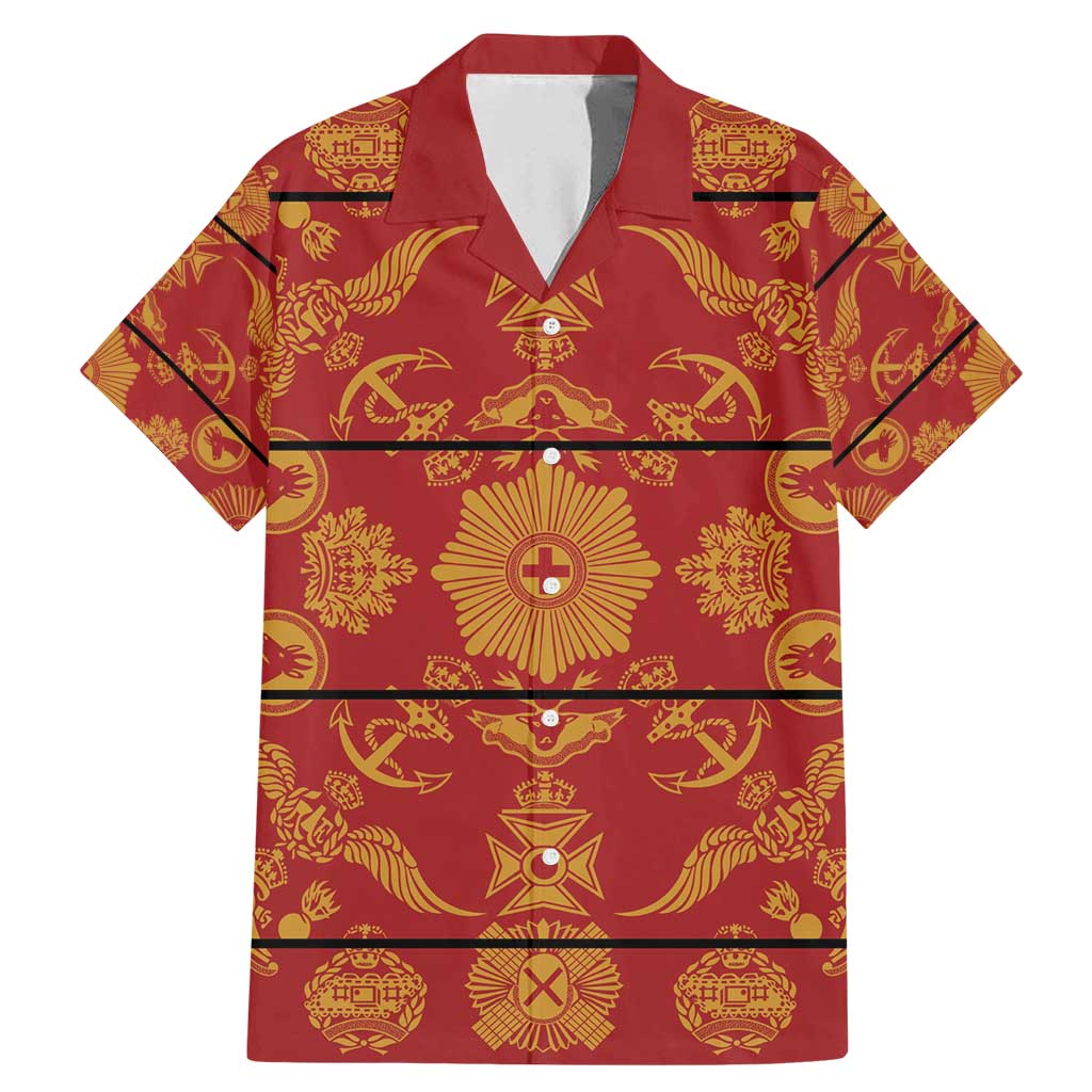 Lesotho Seanamarena Kharetsa Royal Red Family Matching Mermaid Dress and Hawaiian Shirt Basotho Traditional Blanket Style - Wonder Print Shop