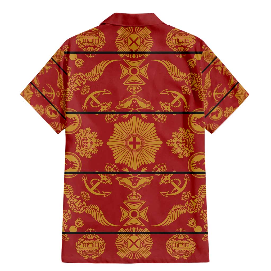 Lesotho Seanamarena Kharetsa Royal Red Family Matching Mermaid Dress and Hawaiian Shirt Basotho Traditional Blanket Style - Wonder Print Shop