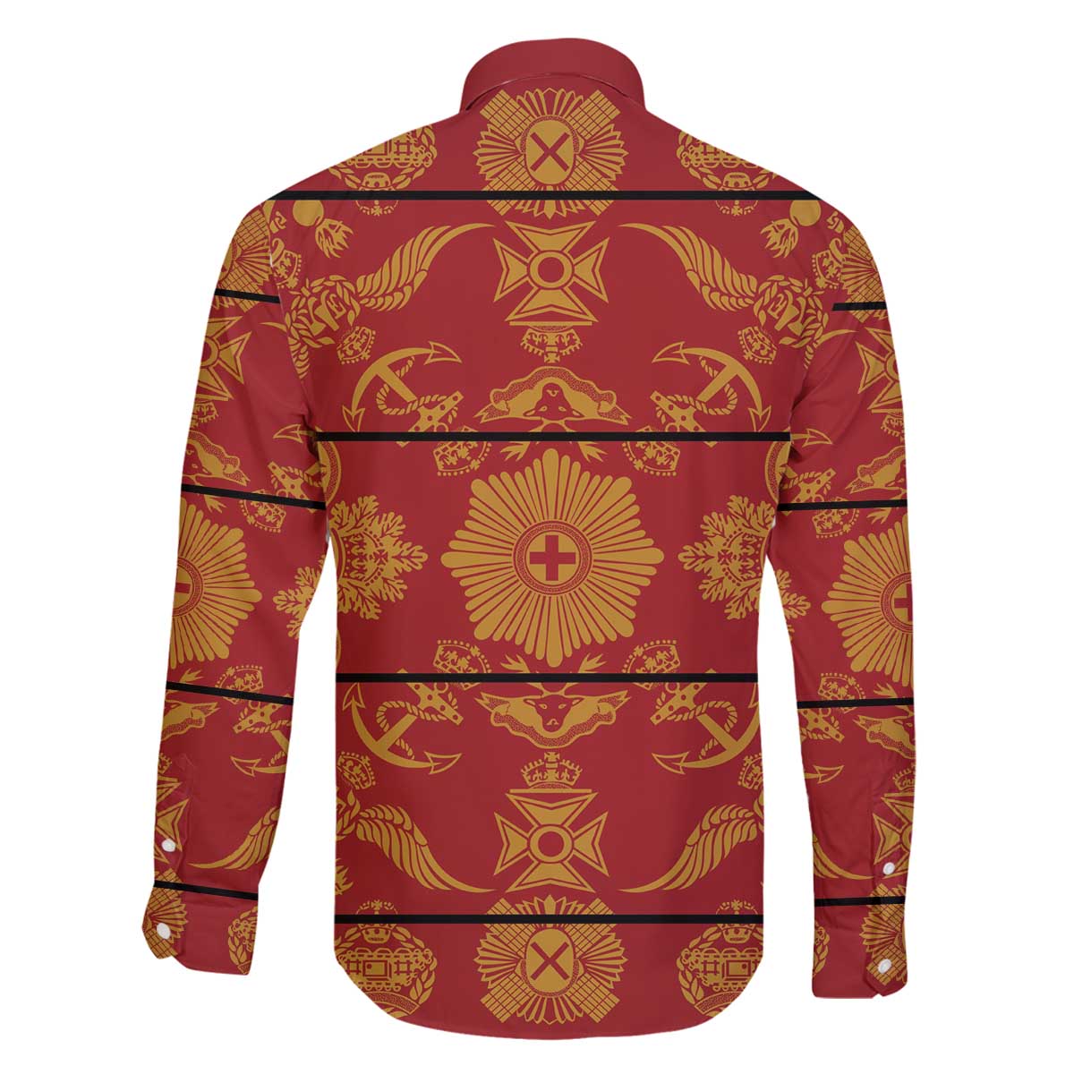 Lesotho Seanamarena Kharetsa Royal Red Family Matching Off The Shoulder Long Sleeve Dress and Hawaiian Shirt Basotho Traditional Blanket Style - Wonder Print Shop