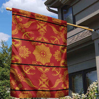 Lesotho Seanamarena Kharetsa Royal Red Garden Flag Basotho Traditional Blanket Style - Wonder Print Shop