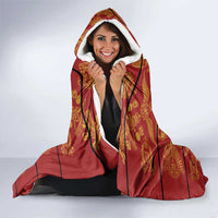 Lesotho Seanamarena Kharetsa Royal Red Hooded Blanket Basotho Traditional Blanket Style - Wonder Print Shop
