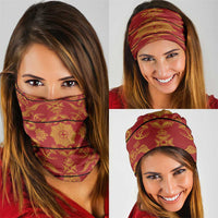 Lesotho Seanamarena Kharetsa Royal Red Neck Gaiter Basotho Traditional Blanket Style LT15