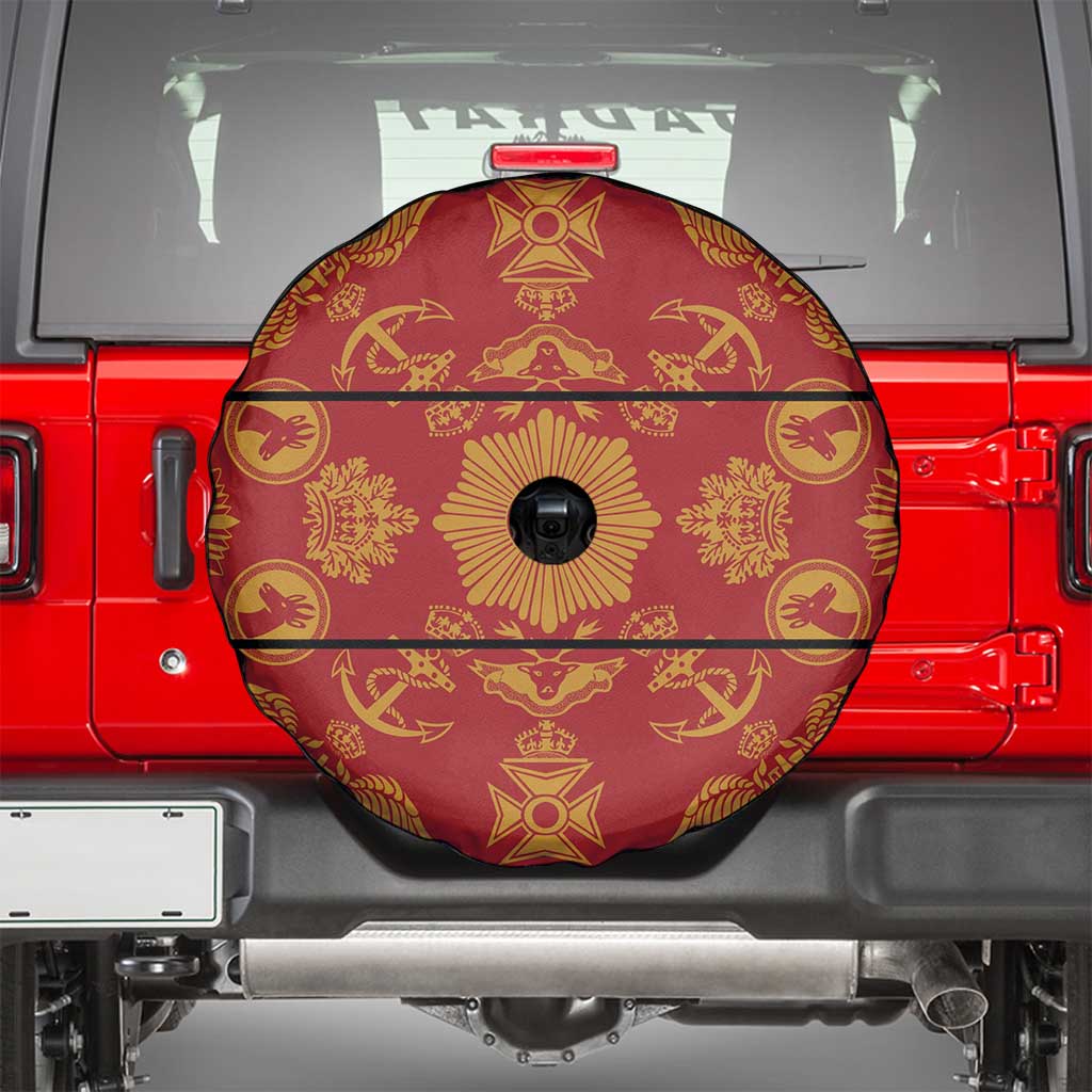 Lesotho Seanamarena Kharetsa Royal Red Spare Tire Cover Basotho Traditional Blanket Style - Wonder Print Shop