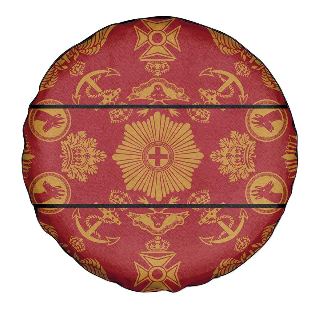 Lesotho Seanamarena Kharetsa Royal Red Spare Tire Cover Basotho Traditional Blanket Style - Wonder Print Shop