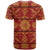 Lesotho Seanamarena Kharetsa Royal Red T Shirt Basotho Traditional Blanket Style - Wonder Print Shop