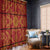 Lesotho Seanamarena Kharetsa Royal Red Window Curtain Basotho Traditional Blanket Style - Wonder Print Shop