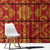 Lesotho Seanamarena Kharetsa Royal Red Window Curtain Basotho Traditional Blanket Style - Wonder Print Shop