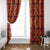 Lesotho Seanamarena Kharetsa Royal Red Window Curtain Basotho Traditional Blanket Style - Wonder Print Shop