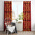 Lesotho Seanamarena Kharetsa Royal Red Window Curtain Basotho Traditional Blanket Style - Wonder Print Shop
